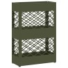 Porte-parapluie Vert olive 28 x 12 x 41 cm Acier 555007555007