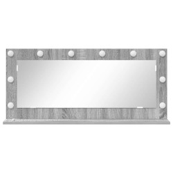 Miroir de vanité Rectangulaire Gris Sonoma 100 x 45 x 18 cm 555015555015