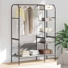 Porte-vêtements Gris 120 x 44 x 160 cm Bois d'ingénierie 555016555016