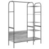 Porte-vêtements Gris 120 x 44 x 160 cm Bois d'ingénierie 555016555016