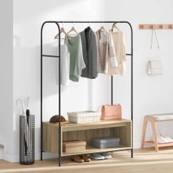 Porte-vêtements Chêne brun 100 x 44 x 160 cm Bois d'ingénierie 555017555017