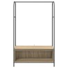 Porte-vêtements Chêne brun 100 x 44 x 160 cm Bois d'ingénierie 555017555017