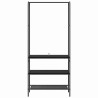 Porte-vêtements Chêne noir 77 x 30 x 171 cm Bois d'ingénierie 555021555021