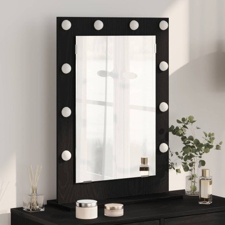 Miroir de vanité Rectangulaire Chêne noir 70 x 50 x 18 cm 555024555024