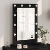 Miroir de vanité Rectangulaire Chêne noir 70 x 50 x 18 cm 555024555024