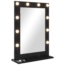 Miroir de vanité Rectangulaire Chêne noir 70 x 50 x 18 cm 555024555024