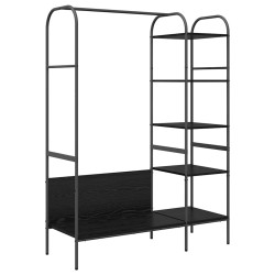 Porte-vêtements Noir 120 x 44 x 160 cm Bois d'ingénierie 555029555029