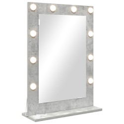 Miroir de vanité Rectangulaire Gris béton 70 x 50 x 18 cm 555032555032
