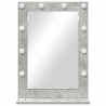 Miroir de vanité Rectangulaire Gris béton 70 x 50 x 18 cm 555032555032