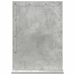 Miroir de vanité Rectangulaire Gris béton 70 x 50 x 18 cm 555032555032