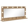 Miroir de vanité Rectangulaire Chêne artisanal 100 x 45 x 18 cm 555033555033