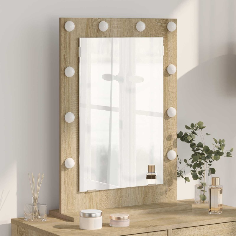 Miroir de vanité Rectangulaire Chêne Sonoma 70 x 50 x 18 cm 555034555034