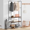 Porte-vêtements Chêne fumé 77 x 30 x 171 cm Bois d'ingénierie 555039555039