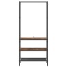 Porte-vêtements Chêne fumé 77 x 30 x 171 cm Bois d'ingénierie 555039555039