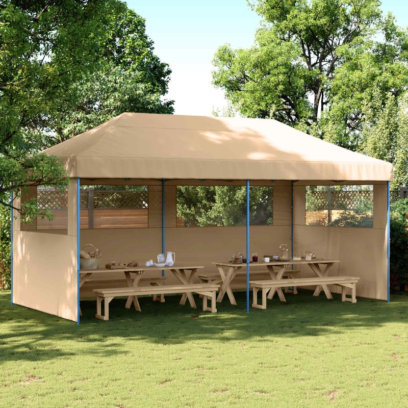 Tente de fête Beige 292 x 580 x 315 cm Tissu Oxford 555040555040