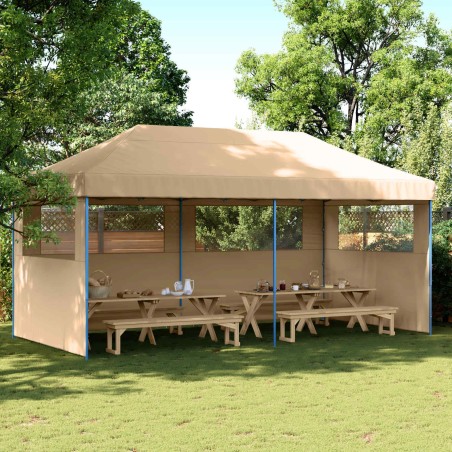 Tente de fête Beige 292 x 580 x 315 cm Tissu Oxford 555040555040