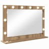 Miroir de vanité Rectangulaire Chêne artisanal 80 x 55 x 18 cm 555043555043