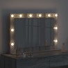 Miroir de vanité Rectangulaire Gris Sonoma 80 x 55 x 18 cm 555045555045