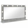 Miroir de vanité Rectangulaire Gris béton 100 x 55 x 18 cm 555047555047