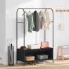 Porte-vêtements Noir 100 x 44 x 160 cm Bois d'ingénierie 555048555048