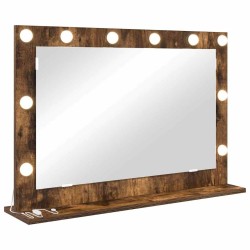 Miroir de vanité Rectangulaire Chêne fumé 80 x 55 x 18 cm 555051555051