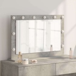 Miroir de vanité Rectangulaire Gris béton 80 x 55 x 18 cm 555052555052