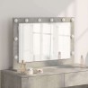 Miroir de vanité Rectangulaire Gris béton 80 x 55 x 18 cm 555052555052