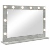 Miroir de vanité Rectangulaire Gris béton 80 x 55 x 18 cm 555052555052
