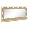 Miroir de vanité Rectangulaire Chêne Sonoma 100 x 45 x 18 cm 555056555056