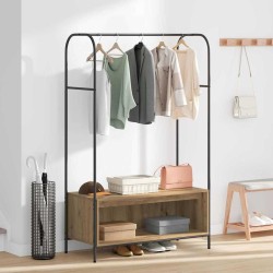 Porte-vêtements Chêne brun 100 x 44 x 160 cm Bois d'ingénierie 555063555063