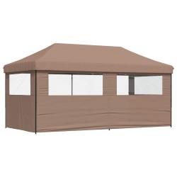 Tente de fête Marron 292 x 580 x 315 cm Tissu Oxford 555064555064