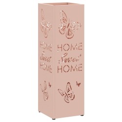 Porte-parapluie avec stockage Rose 15,5 x 15,5 x 49 cm Métal 555084555084