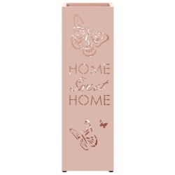 Porte-parapluie avec stockage Rose 15,5 x 15,5 x 49 cm Métal 555084555084