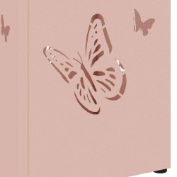 Porte-parapluie avec stockage Rose 15,5 x 15,5 x 49 cm Métal 555084555084