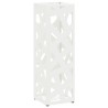 Porte-parapluie avec stockage Blanc 15,5 x 15,5 x 49 cm Métal 555086555086