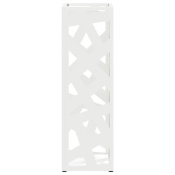 Porte-parapluie avec stockage Blanc 15,5 x 15,5 x 49 cm Métal 555086555086