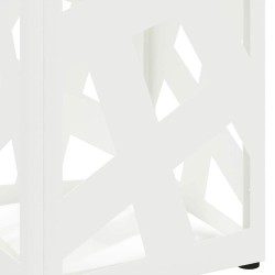 Porte-parapluie avec stockage Blanc 15,5 x 15,5 x 49 cm Métal 555086555086