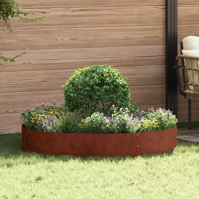 Anneau de jardinière 5 pcs Marron 120 x 120 x 20 cm 555115555115
