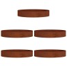 Anneau de jardinière 5 pcs Marron 120 x 120 x 20 cm 555115555115