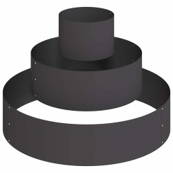 Cache-pot de jardin Noir 90 x 90 x 20 cm Acier laminé à froid 555116555116