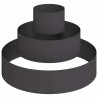 Cache-pot de jardin Noir 90 x 90 x 20 cm Acier laminé à froid 555116555116
