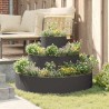 Cache-pot de jardin Noir 90 x 90 x 20 cm Acier laminé à froid 555116555116