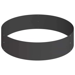 Cache-pot de jardin Noir 90 x 90 x 20 cm Acier laminé à froid 555116555116