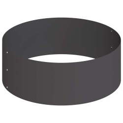Cache-pot de jardin Noir 90 x 90 x 20 cm Acier laminé à froid 555116555116