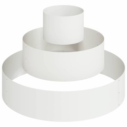 Cache-pot de jardin Blanc 90 x 90 x 20 cm Acier laminé à froid 555117555117