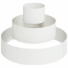Cache-pot de jardin Blanc 90 x 90 x 20 cm Acier laminé à froid 555117555117