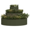 Cache-pot de jardin Vert olive 90 x 90 x 20 cm 555120555120