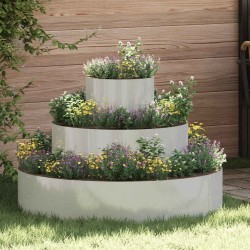 Cache-pot de jardin Argent 90 x 90 x 20 cm Acier galvanisé 555121555121