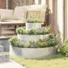 Cache-pot de jardin Argent 90 x 90 x 20 cm Acier galvanisé 555121555121