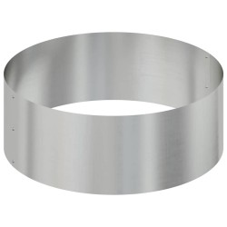 Cache-pot de jardin Argent 90 x 90 x 20 cm Acier galvanisé 555121555121